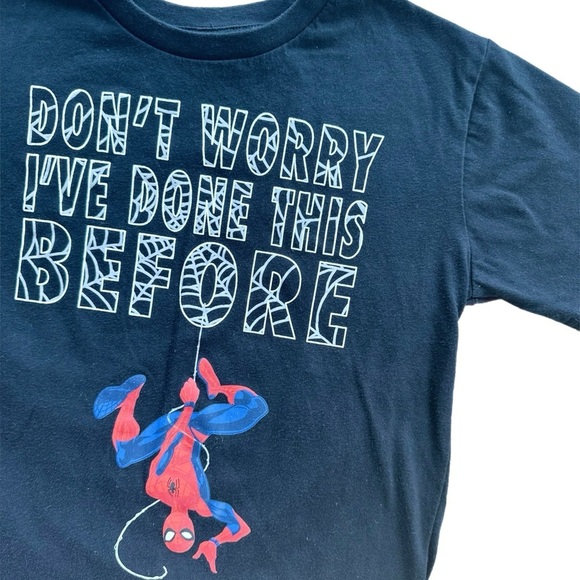 Marvel Spider-Man  Boys Graphic Tee Shirt Size 7-8 - Picture 2 of 4